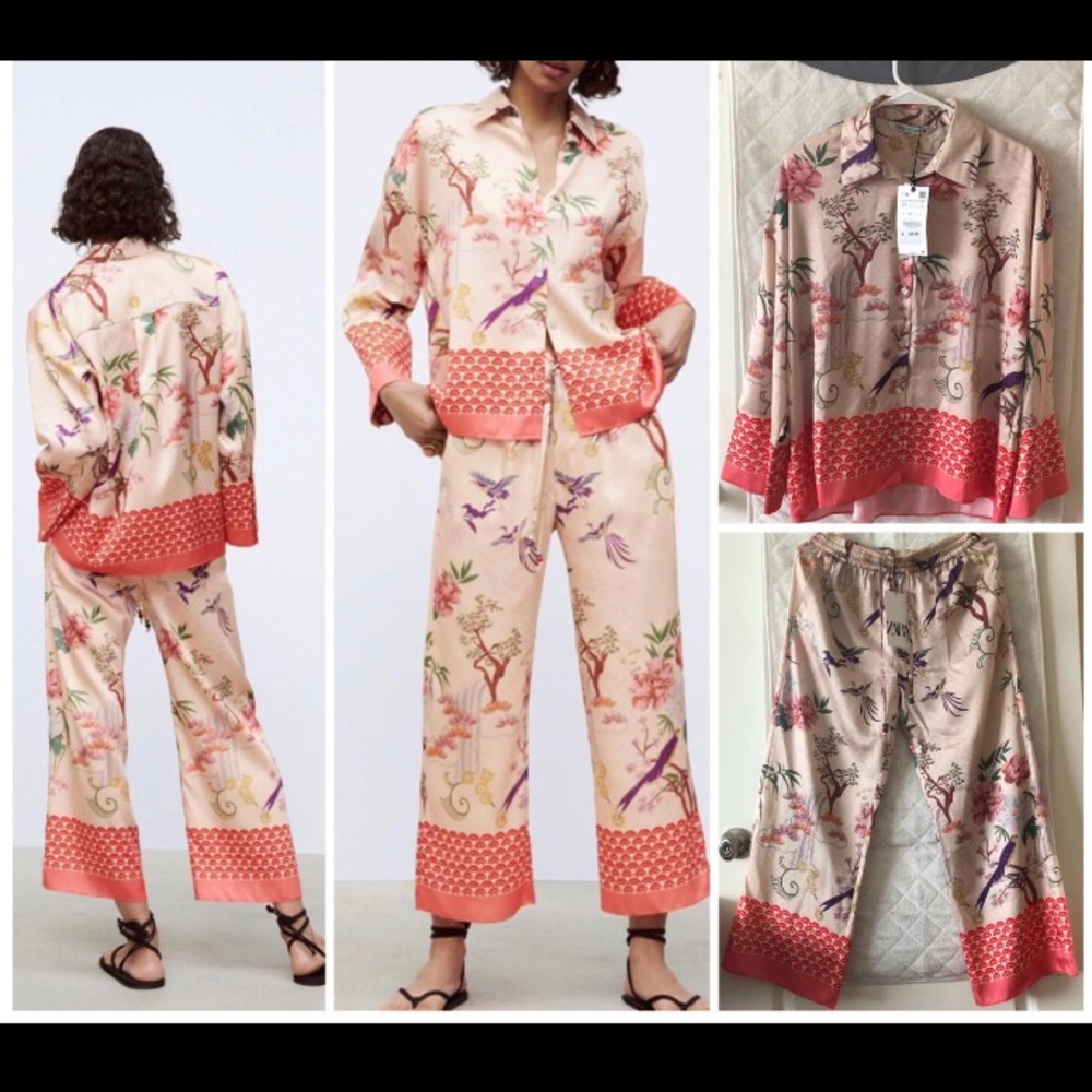 Zara Floral Pajama Set